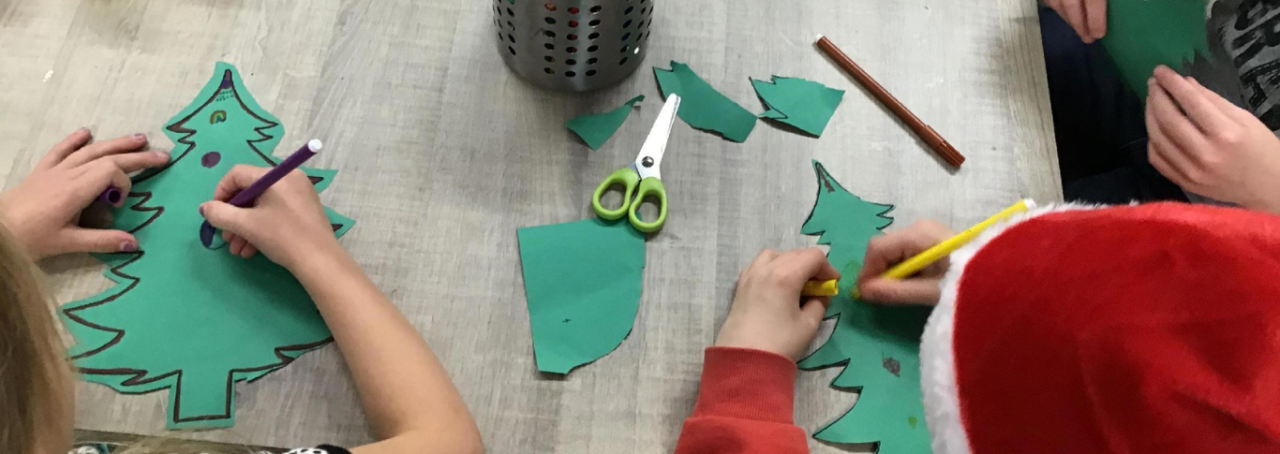 Header BSO Knutselen thema Kerst